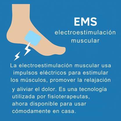 Masajeador EMS para pies.