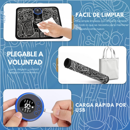 Masajeador EMS para pies.
